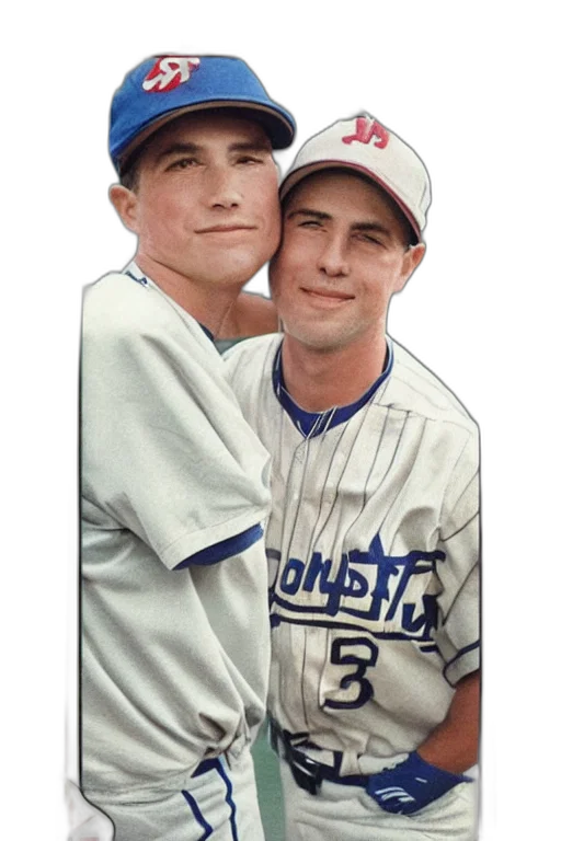 photorealistic, baseball, card, two transparent PNG cut-out