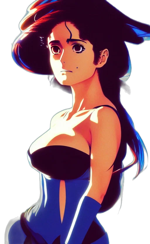 dress, face, anime, cartoon transparent PNG cut-out