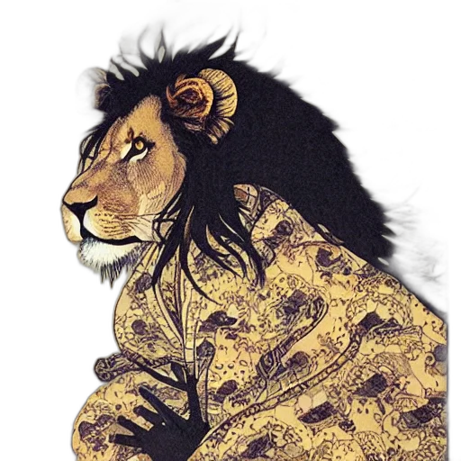 animal, crown, jacket, creature transparent PNG cut-out