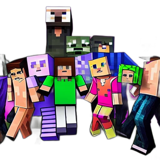 pixel art, 3d render, cartoon, concept art transparent PNG cut-out