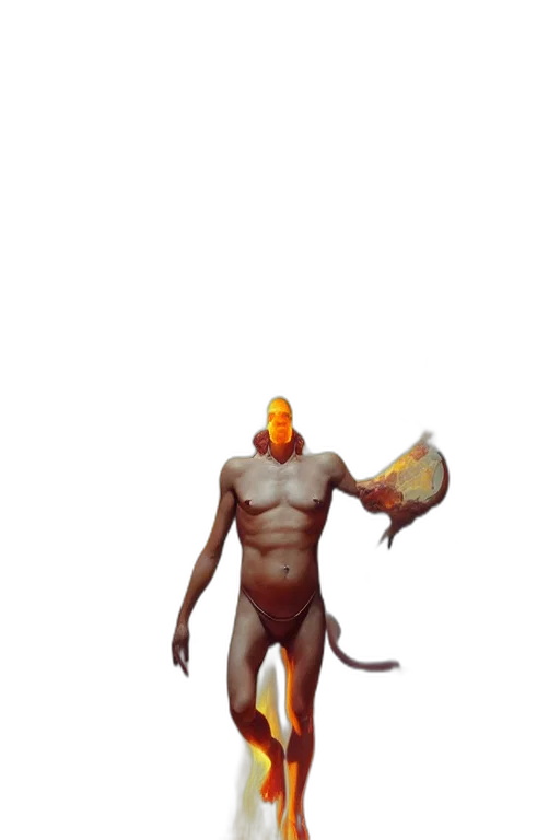 creature, animal, staff, mask transparent PNG cut-out