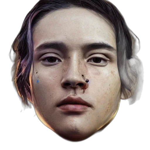 face, mask, robot, crown transparent PNG cut-out