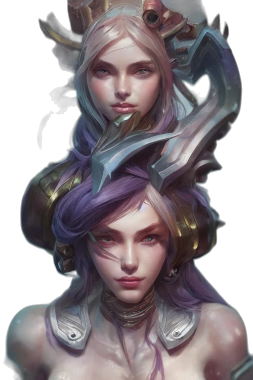 face, crown, mask, fantasy art transparent PNG cut-out