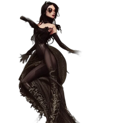 dress, concept art, fantasy art, comic book art transparent PNG cut-out