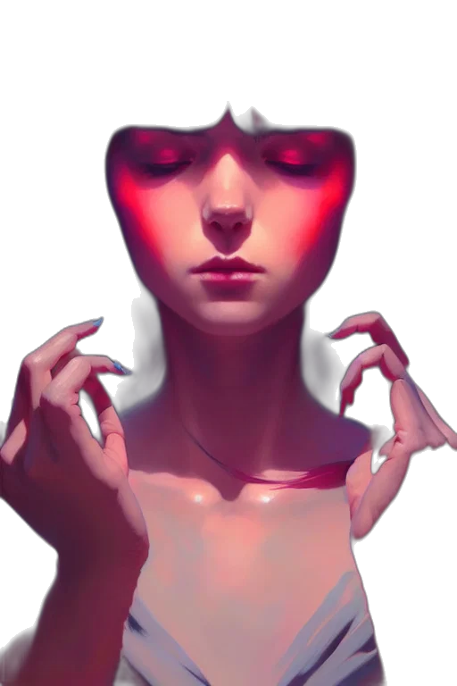 face, mask, creature, robot transparent PNG cut-out
