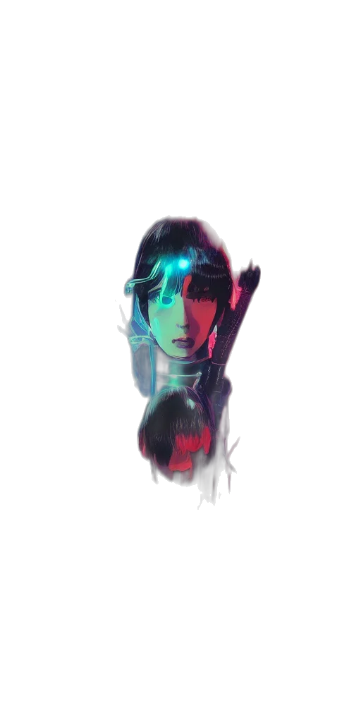 robot, face, mask, weapon transparent PNG cut-out