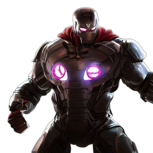 robot, concept art, 3d render, comic book art transparent PNG cut-out