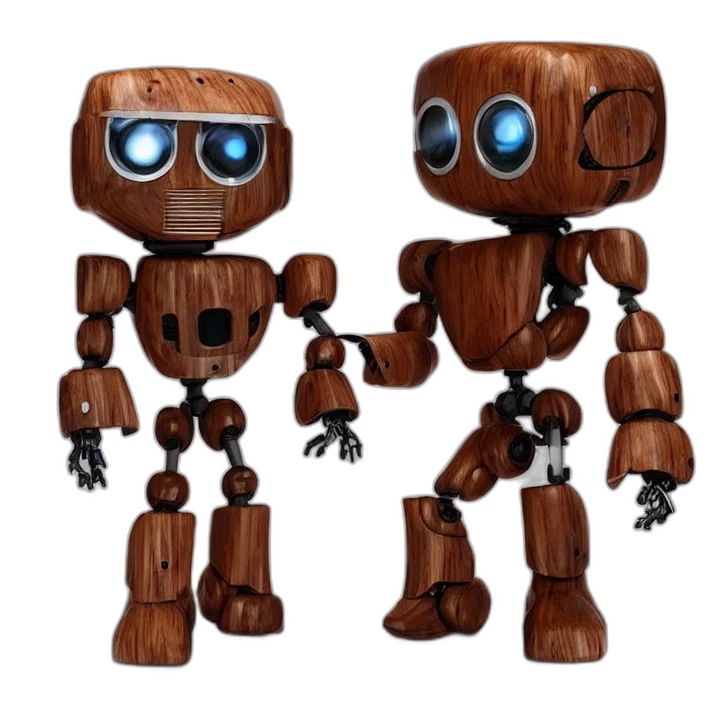 robot, 3d render, concept art, pixel art transparent PNG cut-out