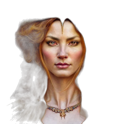 jewelry, face, crown, staff transparent PNG cut-out