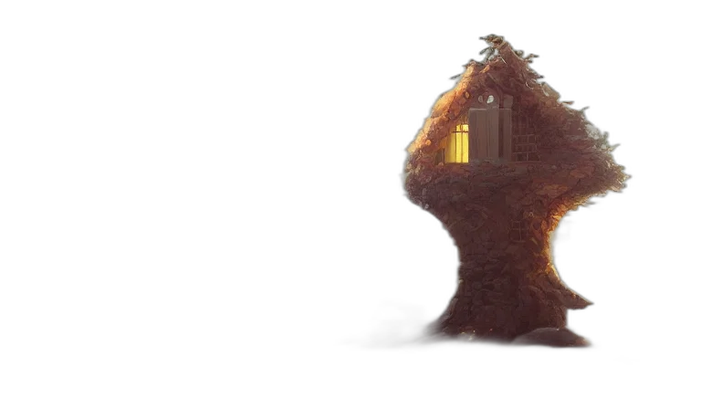 hair, building, creature, face transparent PNG cut-out