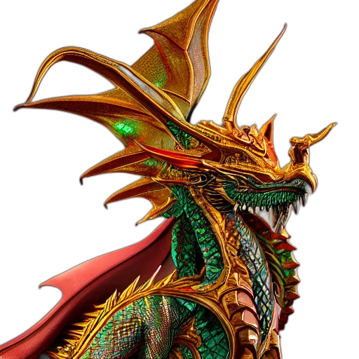 dragon, staff, sword, mask transparent PNG cut-out