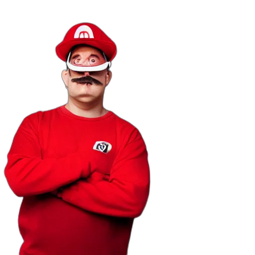 hat, mask, staff, face transparent PNG cut-out
