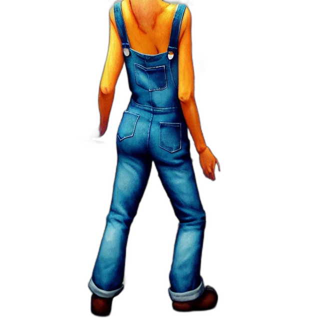 jacket, robot, staff, 3d render transparent PNG cut-out