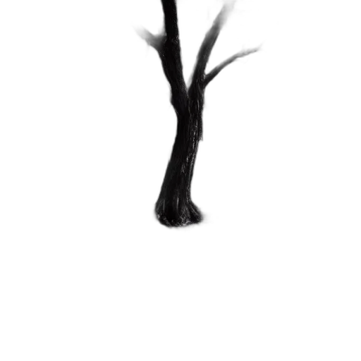 tree, hair, crown, staff transparent PNG cut-out