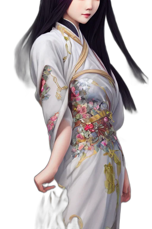 dress, staff, face, weapon transparent PNG cut-out