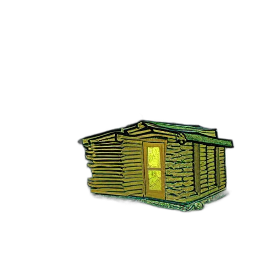 building, furniture, 3d render, pixel art transparent PNG cut-out