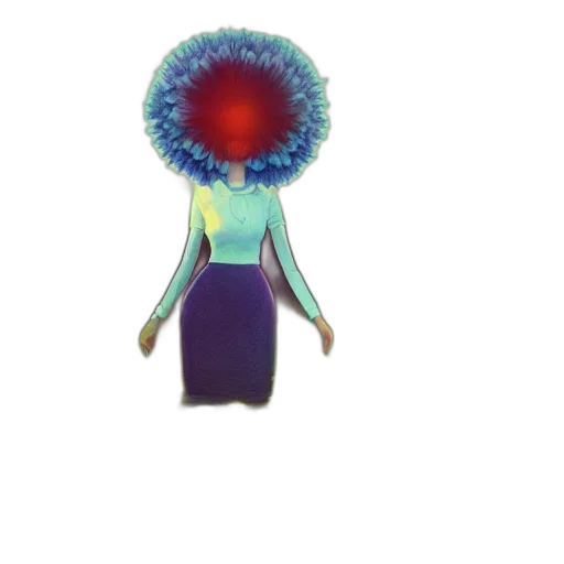 flower, dress, staff, crown transparent PNG cut-out