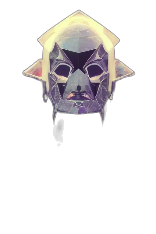 mask, face, crown, creature transparent PNG cut-out
