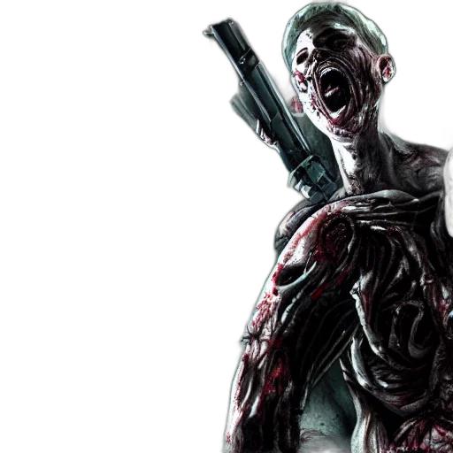 concept art, comic book art, 3d render, cyberpunk transparent PNG cut-out