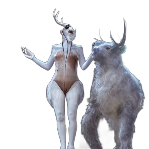 creature, animal, dress, mask transparent PNG cut-out