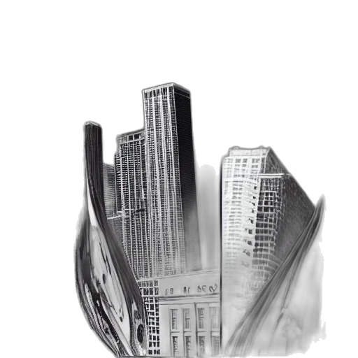 building, furniture, concept art, photorealistic transparent PNG cut-out