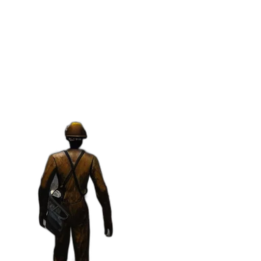 staff, jacket, robot, hat transparent PNG cut-out
