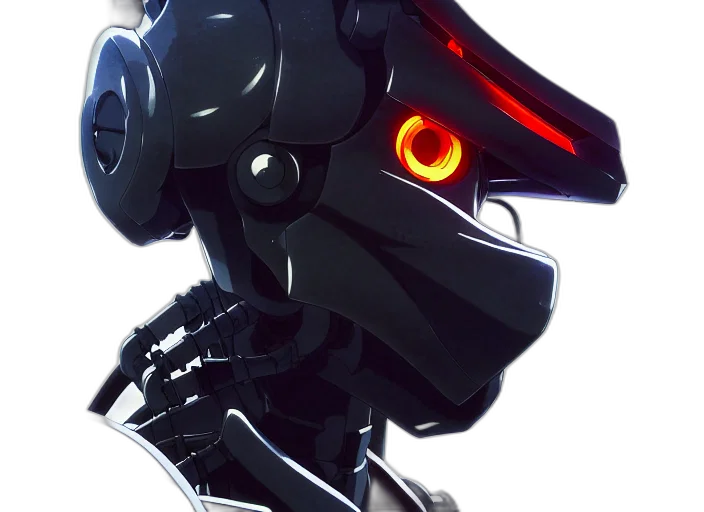 robot, mask, weapon, face transparent PNG cut-out