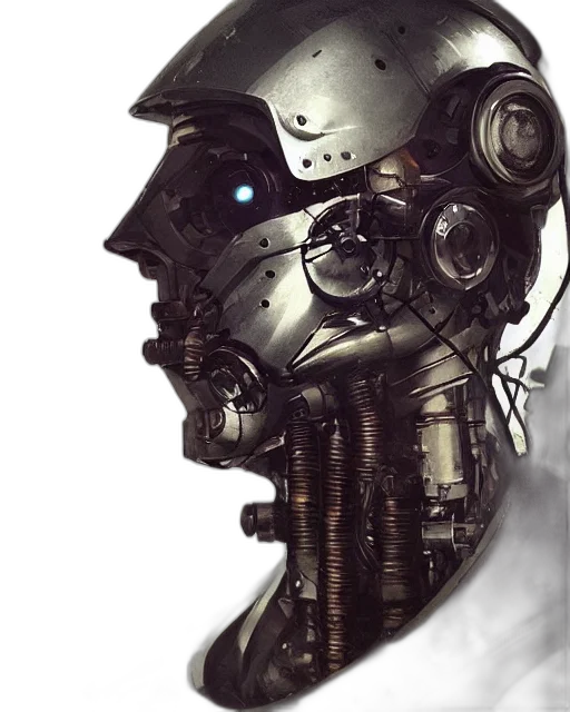 robot, mask, face, weapon transparent PNG cut-out