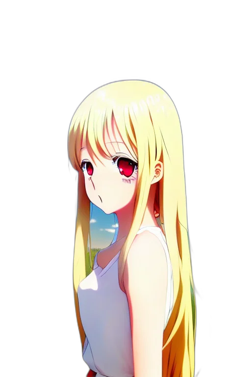 staff, dress, hair, face transparent PNG cut-out