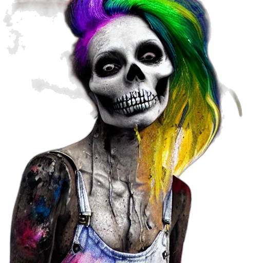 mask, face, hair, dress transparent PNG cut-out