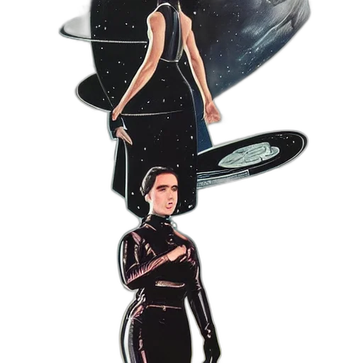 dress, staff, jacket, robot transparent PNG cut-out