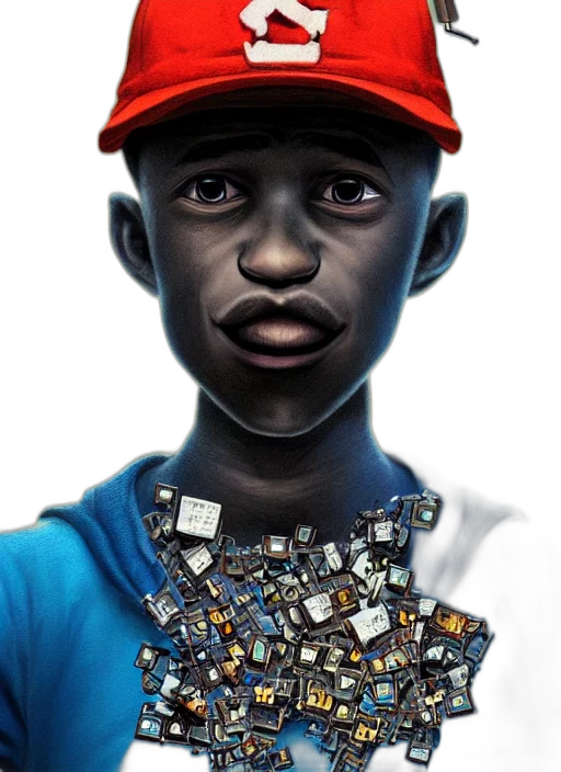 robot, face, jewelry, crown transparent PNG cut-out