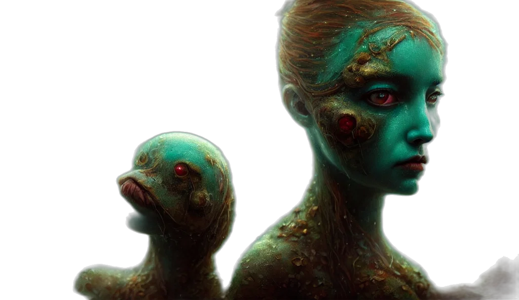 creature, mask, concept art, fantasy art transparent PNG cut-out