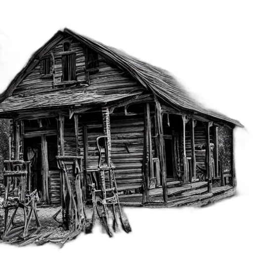 building, furniture, hair, weapon transparent PNG cut-out