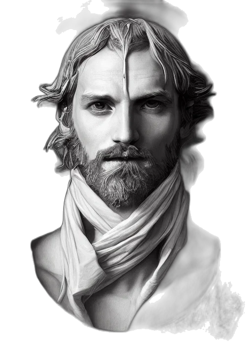 face, photorealistic, fantasy art, pencil sketch transparent PNG cut-out