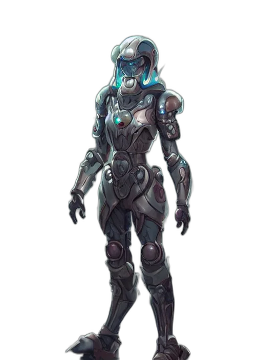 robot, concept art, cyberpunk, fantasy art transparent PNG cut-out