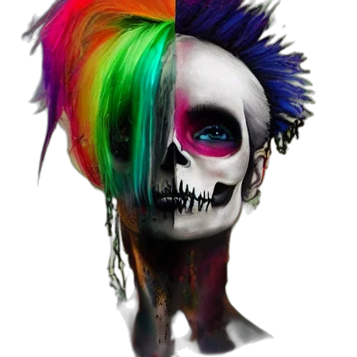 hair, mask, creature, face transparent PNG cut-out