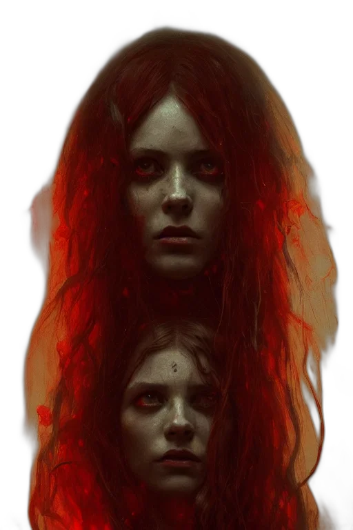 face, mask, creature, hair transparent PNG cut-out