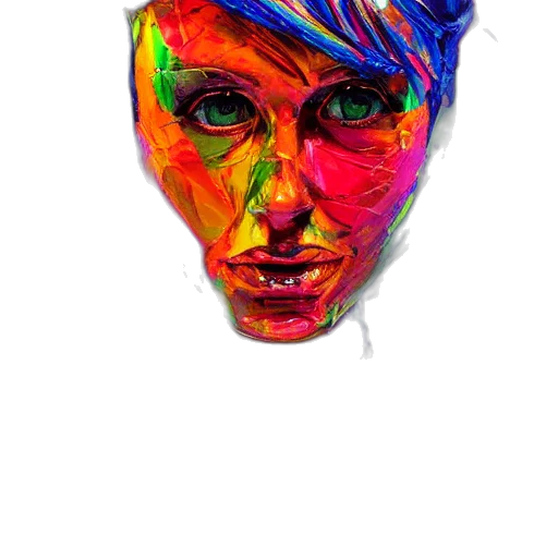 face, mask, jacket, creature transparent PNG cut-out