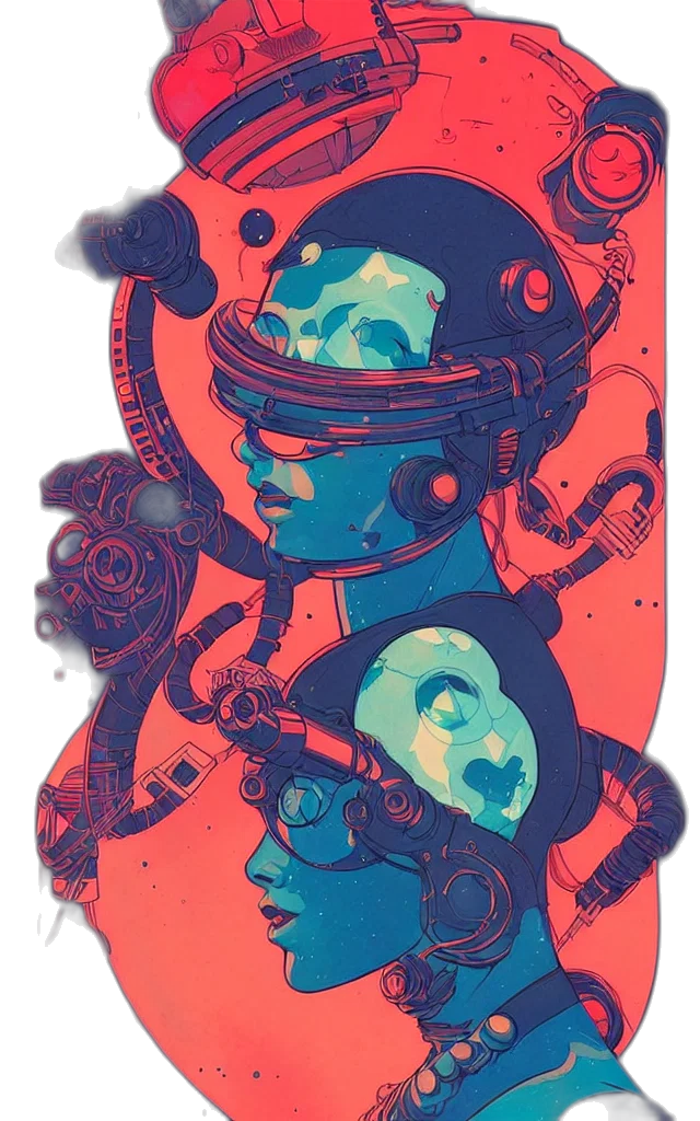 robot, mask, face, dress transparent PNG cut-out