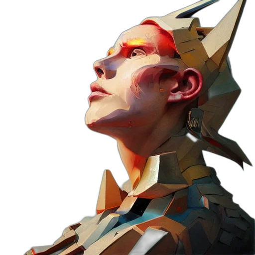 face, robot, mask, dragon transparent PNG cut-out