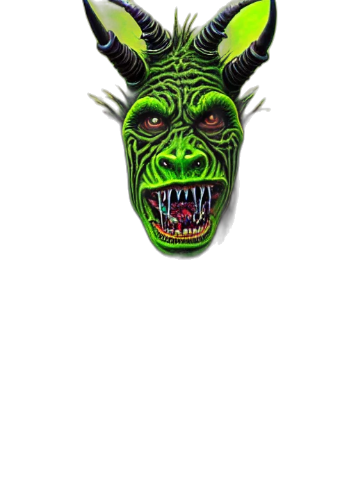 mask, face, creature, staff transparent PNG cut-out