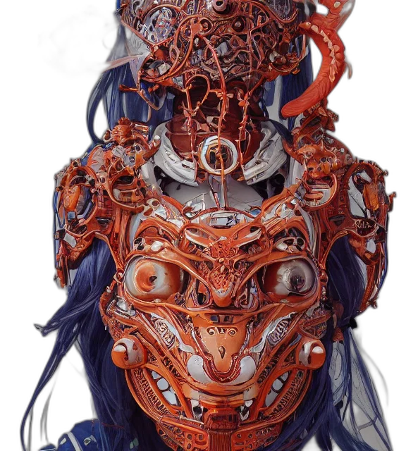 mask, robot, face, jewelry transparent PNG cut-out