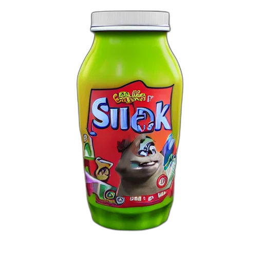 bottle, food, animal, 3d render transparent PNG cut-out