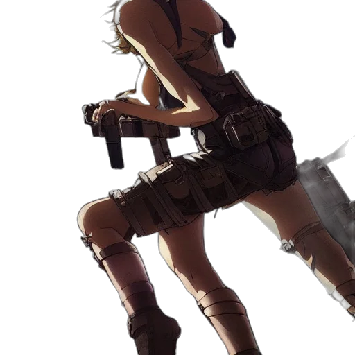 weapon, robot, staff, dress transparent PNG cut-out