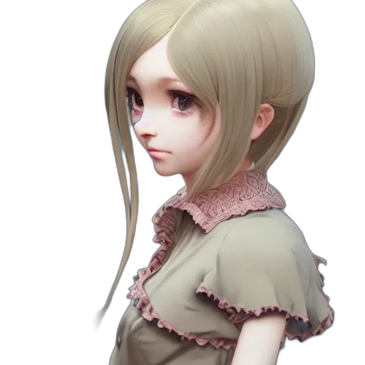 staff, face, hair, dress transparent PNG cut-out