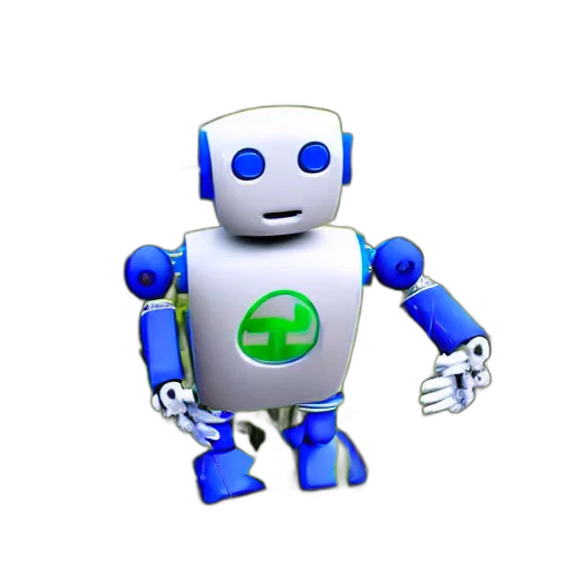 robot, 3d render, pixel art, concept art transparent PNG cut-out