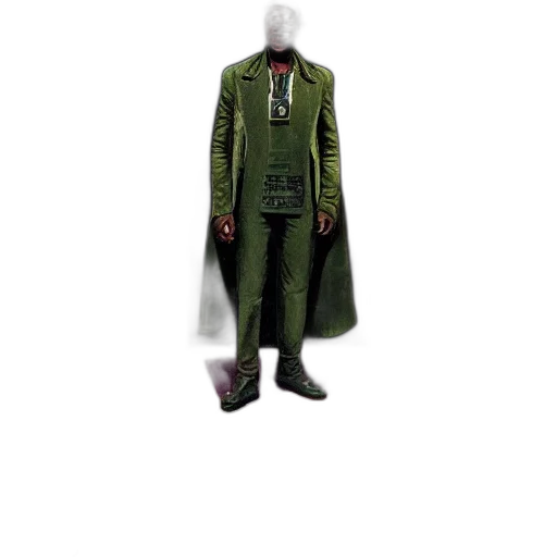 jacket, staff, robot, mask transparent PNG cut-out