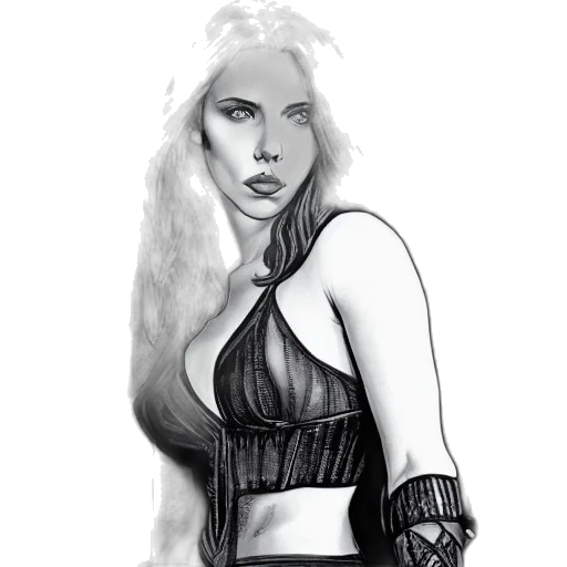 dress, fantasy art, concept art, comic book art transparent PNG cut-out