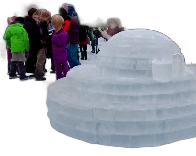 hat, 3d render, snow, ice transparent PNG cut-out
